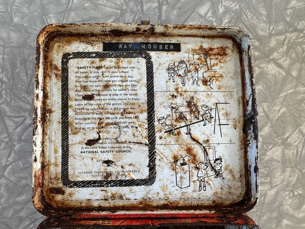 Very rustic Superman 1978 metal lunchbox
