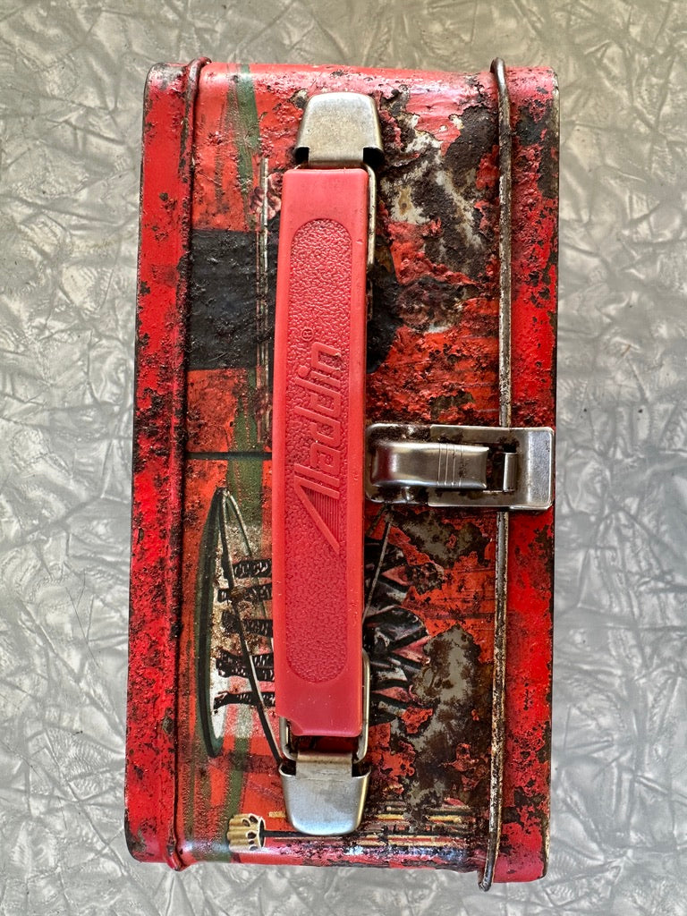 Very rustic Superman 1978 metal lunchbox