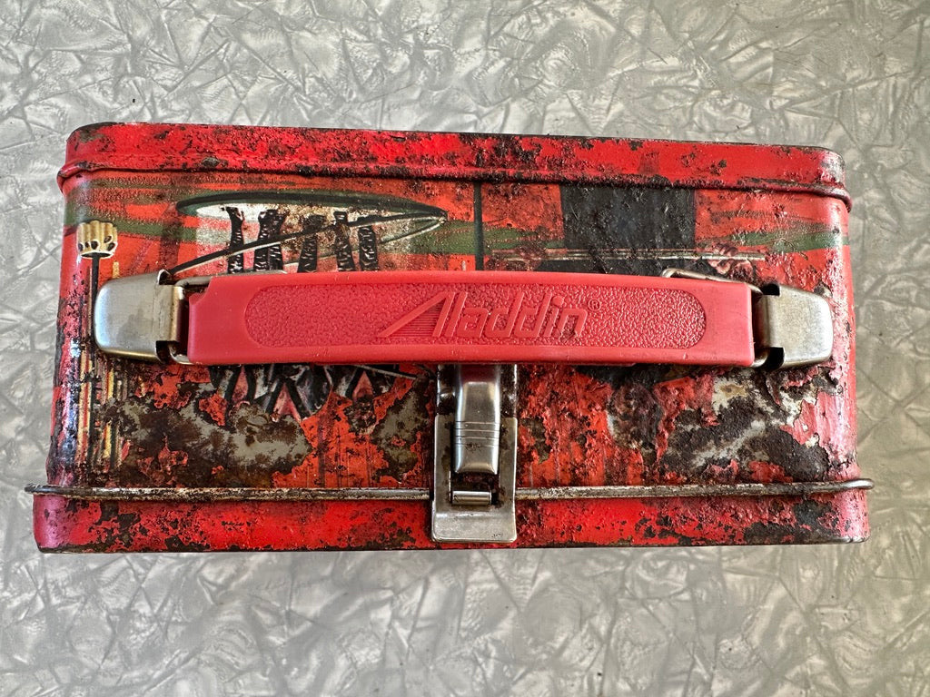 Very rustic Superman 1978 metal lunchbox