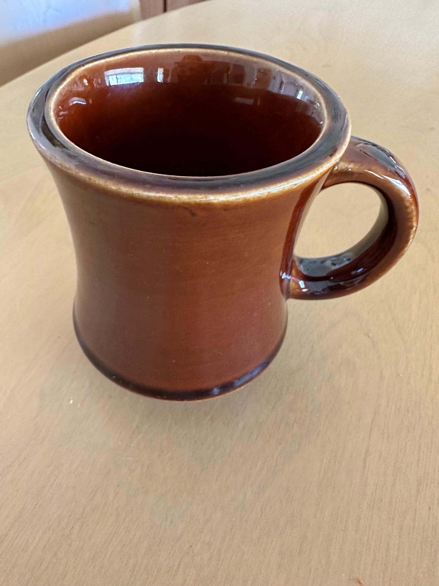 Vintage brown restaurant ware coffee mug