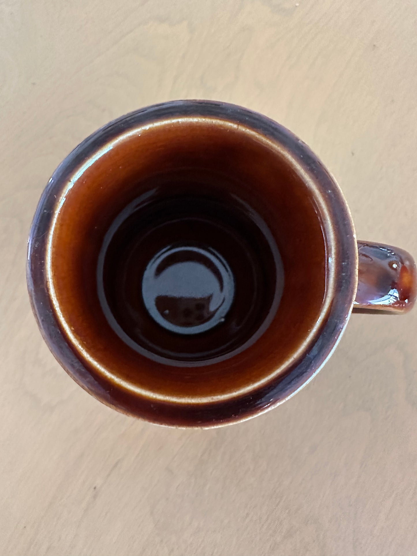 Vintage brown restaurant ware coffee mug